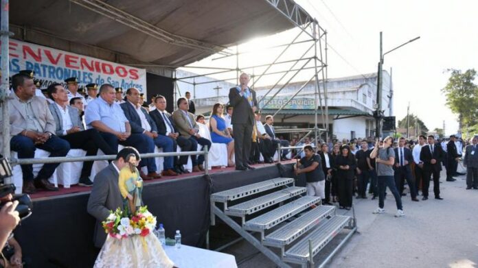 Jaldo participó de los festejos por las fiestas patronales y