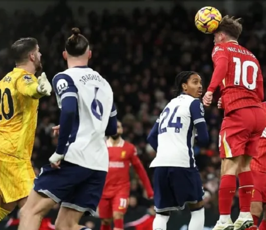 Alexis Mac Allister convirtió un gol para Liverpool contra Tottenham