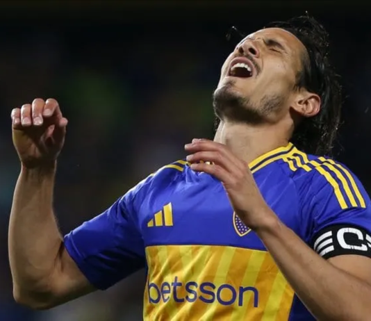 Edinson Cavani se perdería el debut de Boca en la Copa Libertadores