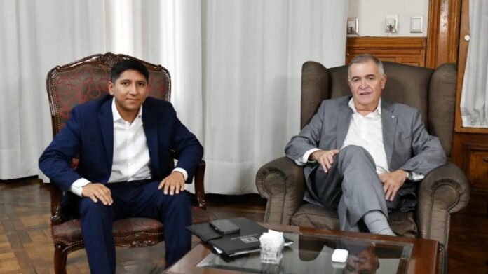 Jaldo recibió al intendente de la Banda del Río Salí,