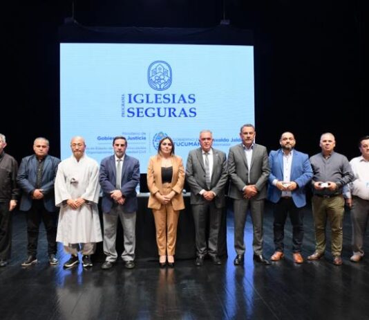 Jaldo encabezó el lanzamiento del Programa “Iglesias Seguras”