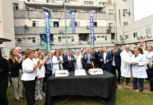 Jaldo encabezó el acto por los 80 años del hospital Avellaneda