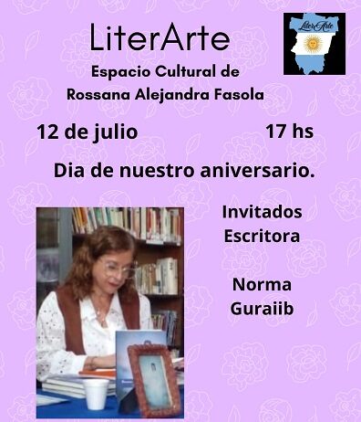 LITERARTE celebra su 3º aniversario en la Sociedad Sirio Libanesa