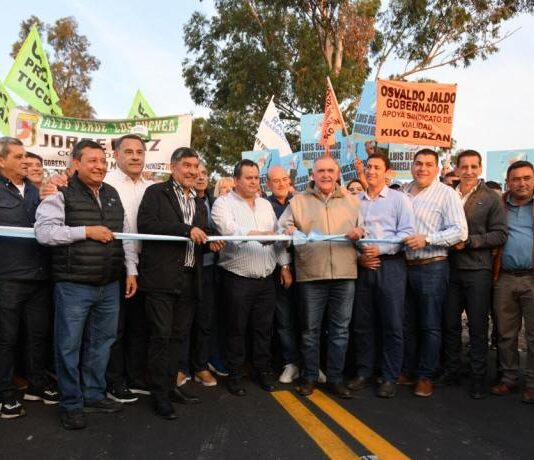 Jaldo inauguró la repavimentación de la Ruta Provincial 329