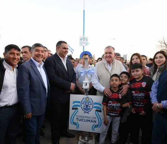 Jaldo inauguró obras de infraestructura y seguridad en Estación Aráoz y Tacanas