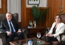 Jaldo recibió en Casa de Gobierno a la senadora nacional Beatriz Ávila