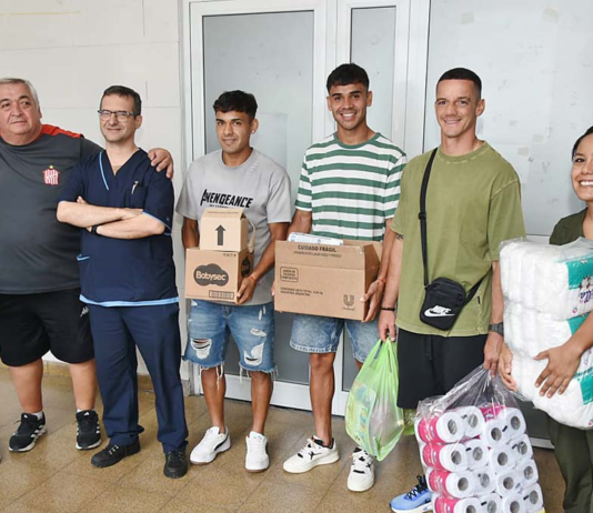 Jugadores de San Martín visitaron a niños internados en el Hospital Avellaneda