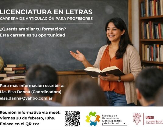 Profesores de Literatura terciarios pueden hacer la Licenciatura en modalidad mixta en la UNSE