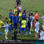 La pelea entre Argentina y Brasil en el Sudamericano Sub 17