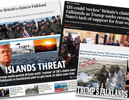 La fuerte reacción de la prensa británica a la postura de Trump sobre las Malvinas