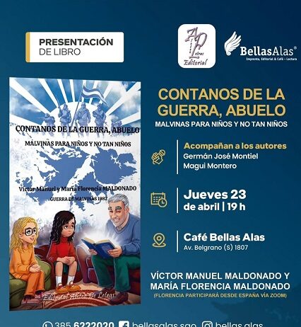 Presentan el libro “Contanos de la guerra, abuelo. Malvinas para niños y no tan niños” de Víctor Manuel Maldonado