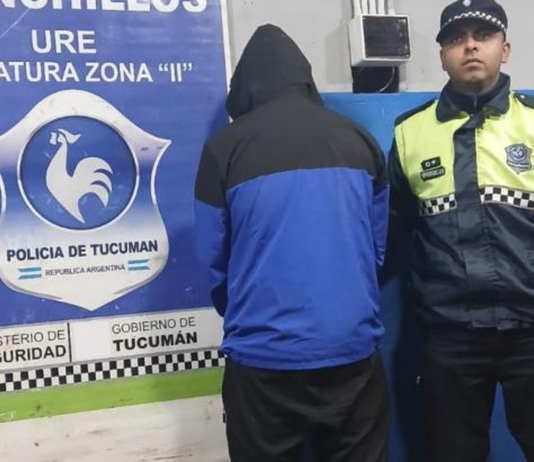 Policías aprehendieron a un joven por un hecho de violencia doméstica