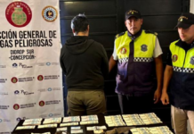 aprehendieron a un conductor que circulaba con un revólver