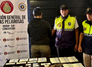 aprehendieron a un conductor que circulaba con un revólver