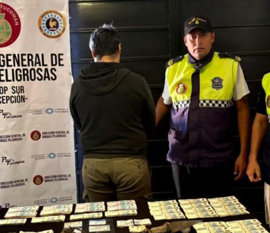 aprehendieron a un conductor que circulaba con un revólver