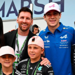 Messi y su familia fueron a ver a Colapinto en el Gran Premio de Miami