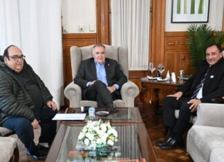Jaldo recibió al intendente de Trancas, Antonio Moreno