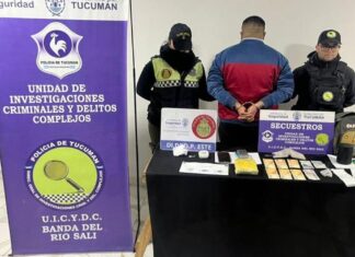 Secuestran un equivalente a 10.000 dosis de cocaína