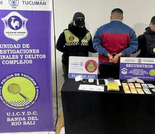 Secuestran un equivalente a 10.000 dosis de cocaína