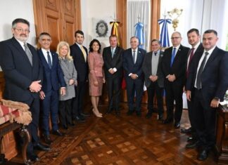 Jaldo recibió a los embajadores de Alemania e Israel