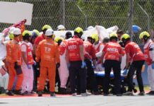 Brutal accidente en el MotoGP de Cataluña