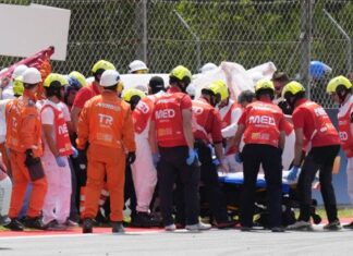 Brutal accidente en el MotoGP de Cataluña