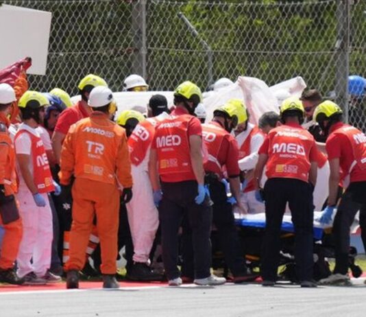 Brutal accidente en el MotoGP de Cataluña