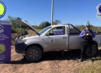 Recuperan una camioneta robada en San Andrés y detienen al autor tras un seguimiento fílmico