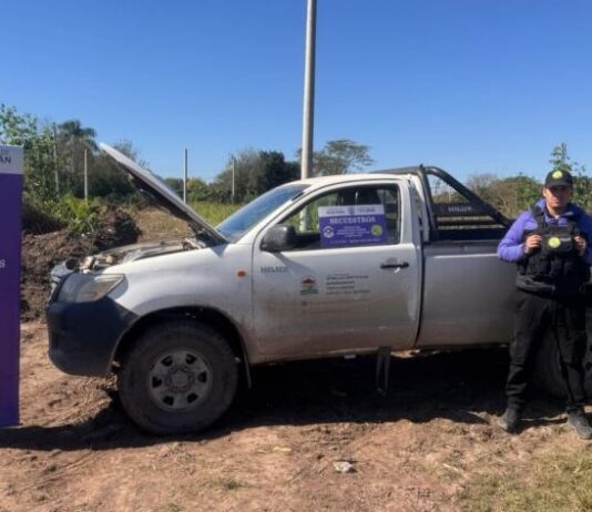 Recuperan una camioneta robada en San Andrés y detienen al autor tras un seguimiento fílmico