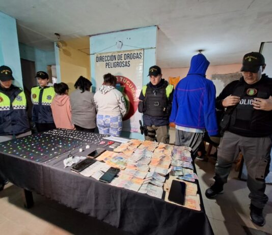 Gracias a los vecinos, la Policía desbarató un punto de venta de drogas en la capital tucumana