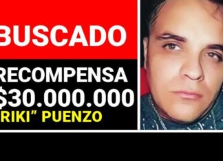 Recompensa de $30 millones por información sobre el prófugo “Riki” Puenzo