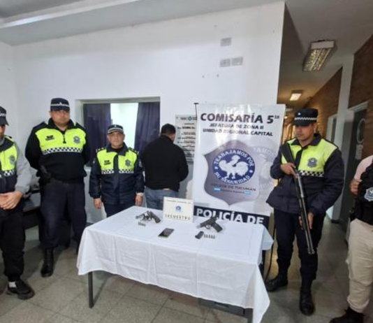 Aprehendieron a un hombre y secuestraron dos armas de fuego