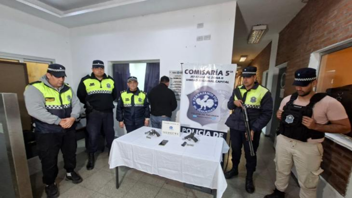 Aprehendieron a un hombre y secuestraron dos armas de fuego