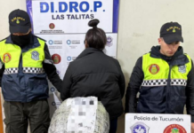 Secuestran encomienda con una piedra de cocaína de casi 1 kilo y medio
