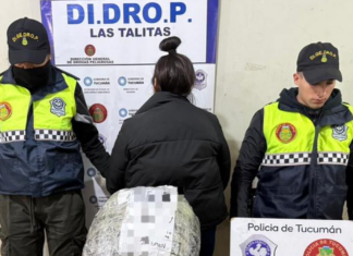 Secuestran encomienda con una piedra de cocaína de casi 1 kilo y medio