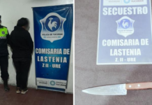 Una mujer fue aprehendida por herir a su pareja con un cuchillo