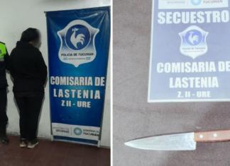 Una mujer fue aprehendida por herir a su pareja con un cuchillo