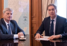 Santilli se reunió con Sergio Ziliotto para analizar la ejecución de la obra pública en La Pampa