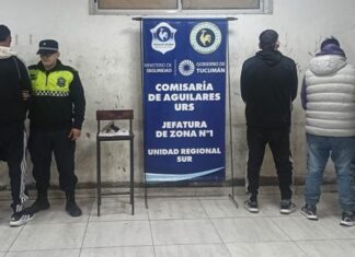 Aprehenden a cuatro jóvenes que circulaban con arma de fuego y marihuana