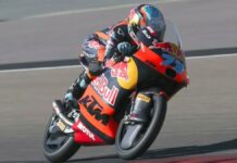 Valentín Perrone volvió al podio en Moto3 con un tercer puesto
