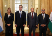 "Vamos a promover nuevas inversiones". Quirno se reunió con el secretario de Comercio de India