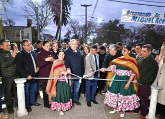 Jaldo inauguró obras y supervisó trabajos en canales de desagüe