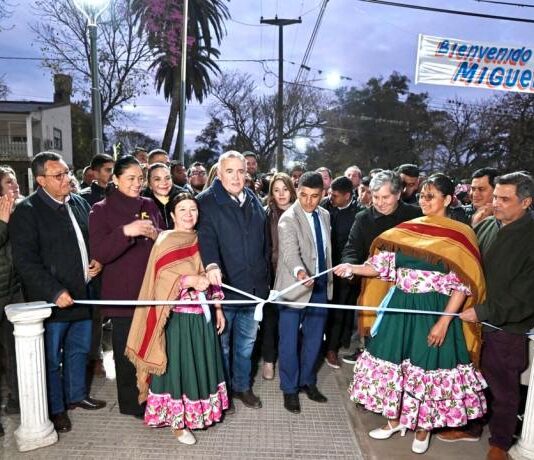 Jaldo inauguró obras y supervisó trabajos en canales de desagüe