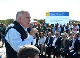 Jaldo visitó la obra de la doble terna El Bracho – Villa Quinteros y la estación transformadora Leales