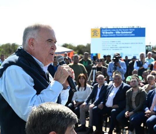 Jaldo visitó la obra de la doble terna El Bracho – Villa Quinteros y la estación transformadora Leales