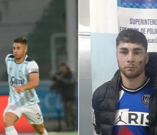 Un ex futbolista de Atlético fue detenido tras intentar robarle el arma a un policía