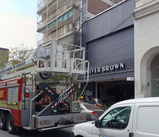 principio de incendio en un bar de Buenos Aires y Las Piedras