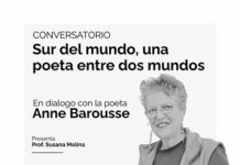 Este jueves se desarrollará un conversatorio imperdible con la poeta Anne Barousse