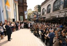 Jaldo encabezó la reapertura de la Iglesia San Francisco tras ocho años