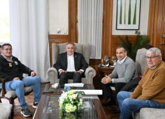 Jaldo se reunió con el sector empresario y la UOCRA para continuar con la obra pública